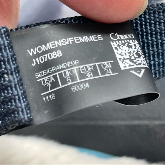 Chaco Womens 7 Z/Cloud 2 Sport Sandals Tally Navy - Picture 11 of 13